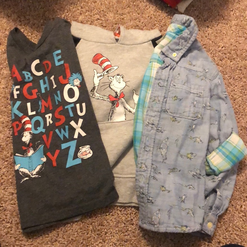 3 pieces of Dr. Seuss